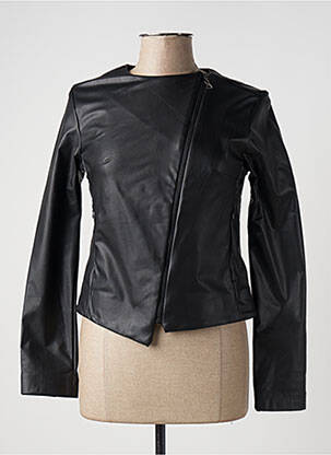 Veste simili cuir poches noir LOTUS EATERS femme