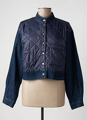 Veste casual coupe droite bleu ALEMBIKA femme