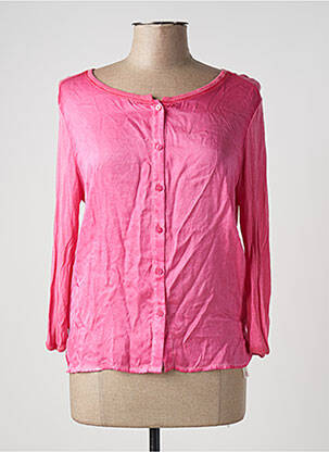 Chemisier coupe droite manches longues rose FROGBOX femme