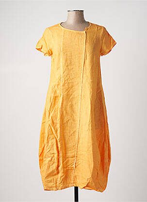 Robe mi-longue orange ELEMENTE CLEMENTE pour femme