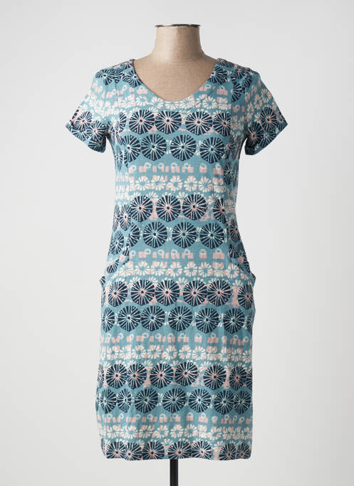 Robe courte manches courtes manches courtes bleu WHITE STUFF femme