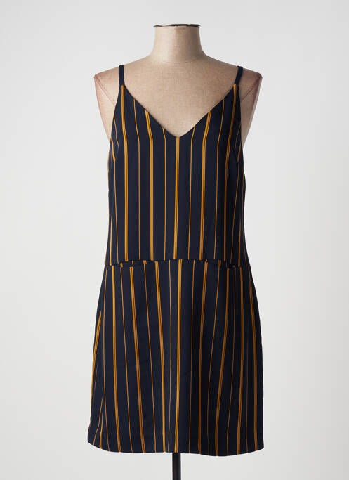 Robe courte col v fines bretelles bleu NICE THINGS femme