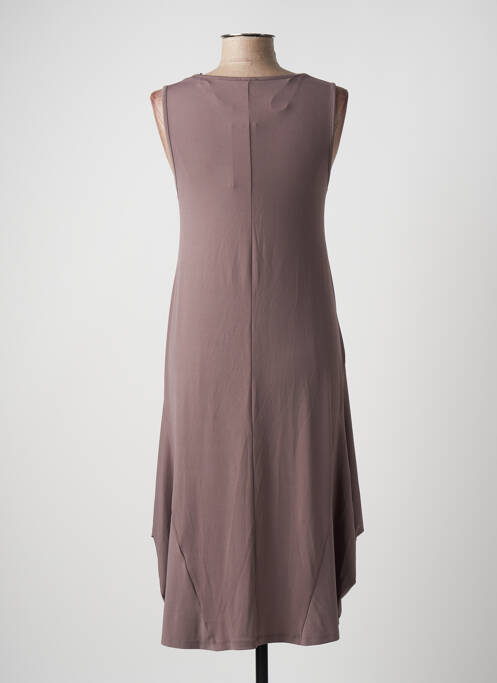 Robe mi-longue marron G!OZE pour femme