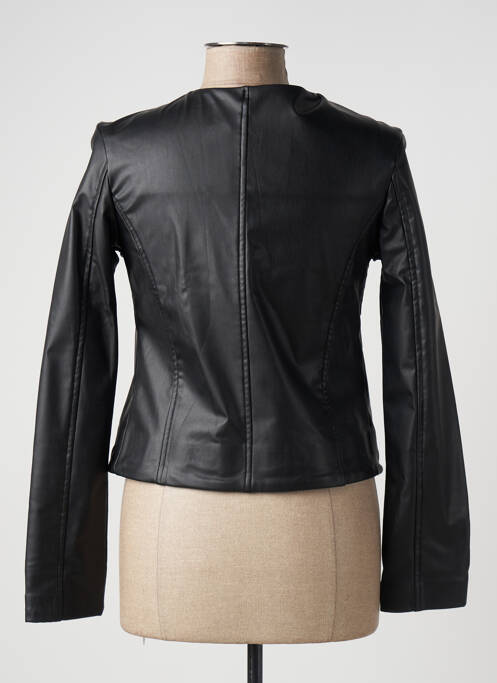 Veste simili cuir noir LOTUS EATERS pour femme