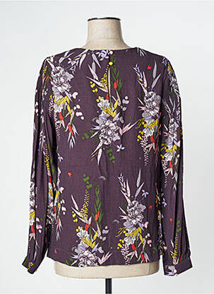 Blouse imprimé fleurs manches longues violet WHITE STUFF femme