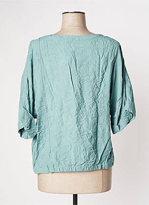 Blouse col rond manches 3/4 vert GERSHON BRAM femme