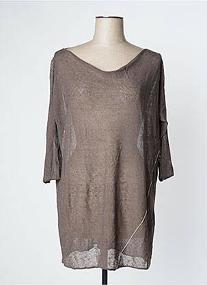 Top stretch manches longues marron ELEMENTE CLEMENTE femme