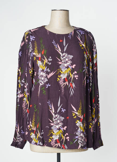 Blouse imprimé fleurs manches longues violet WHITE STUFF femme