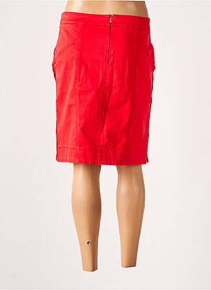 Jupe mi-longue stretch rouge GARELLA femme