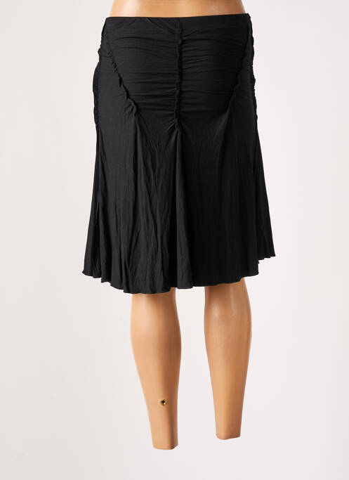 Jupe mi-longue coupe évasée noir BOHEMIA femme