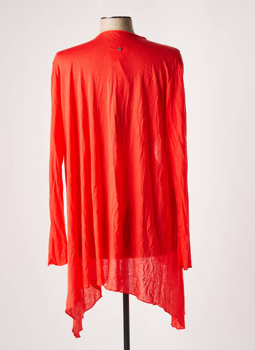 Gilet manches longues rouge VOLT DESIGN femme