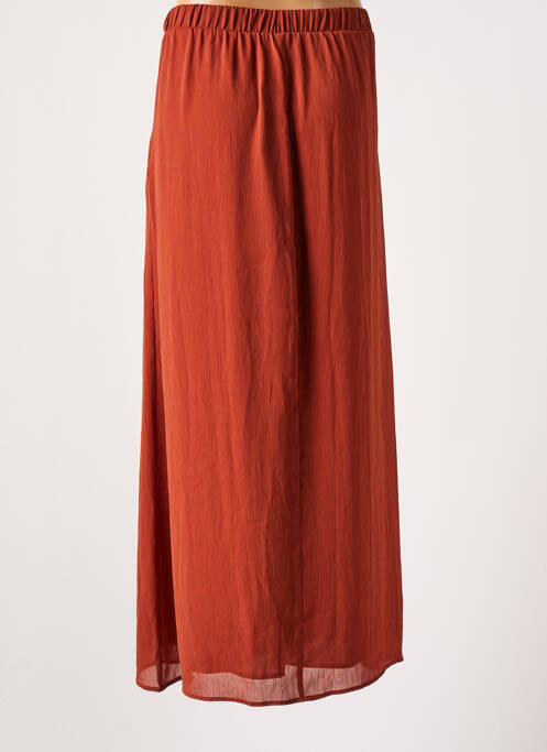 Jupe longue marron UNO PIU UNO pour femme
