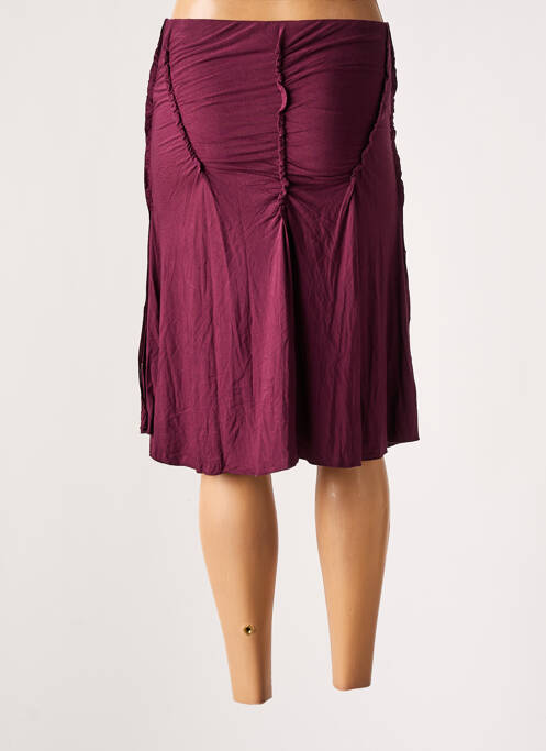 Jupe mi-longue violet BOHEMIA pour femme