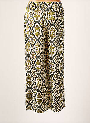 Pantalon droit tissage popeline taille normale vert LA PETITE ETOILE femme
