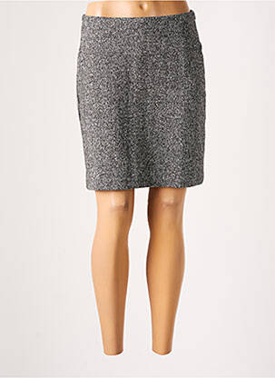 Jupe courte fermeture zip latéral gris CECIL femme