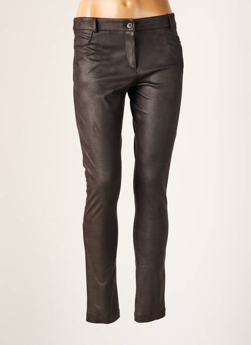 Pantalon slim noir LILOO-ANN pour femme