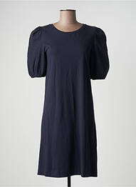 Robe mi-longue manches courtes manches courtes bleu EDC femme