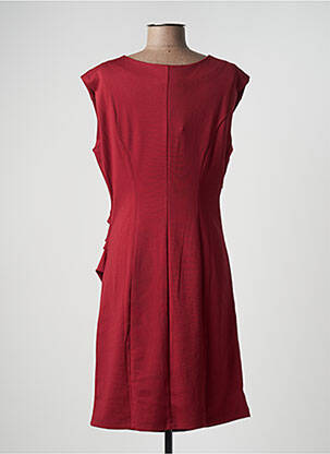 Robe mi-longue manches courtes manches courtes rouge KAFFE femme