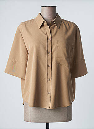 Chemisier poches poitrine manches courtes beige BETTY & CO femme