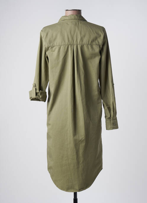 Robe mi-longue manches longues manches longues vert ESPRIT femme
