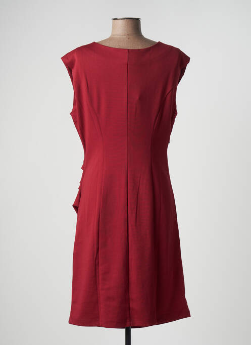 Robe mi-longue rouge KAFFE pour femme