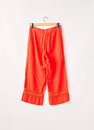 Pantalon 7/8 taille haute taille haute orange MALOKA femme