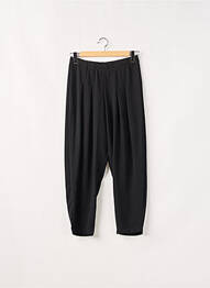 Pantalon large tissage crêpe taille haute noir G!OZE femme