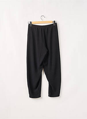 Pantalon large tissage crêpe taille haute noir G!OZE femme