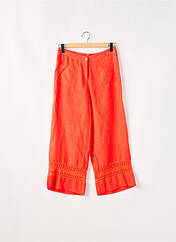 Pantalon 7/8 orange MALOKA pour femme seconde vue