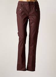 Pantalon slim tissage enduit taille normale rouge LEE COOPER femme