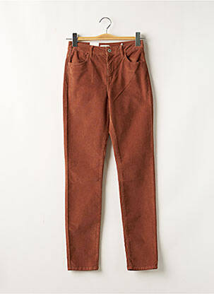 Pantalon slim stretch taille normale marron KANOPE femme