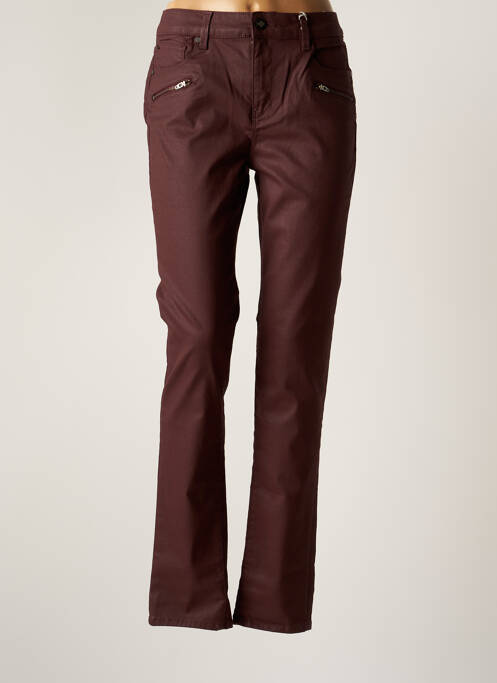 Pantalon slim tissage enduit taille normale rouge LEE COOPER femme