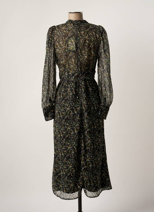 Robe mi-longue vert LOIS pour femme