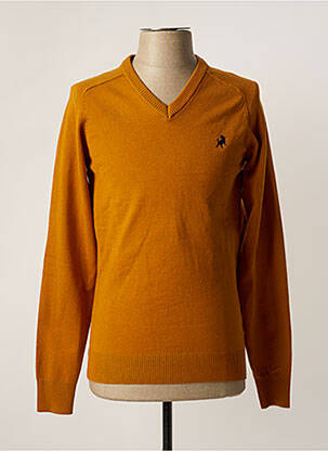 Pull col v manches longues jaune LOIS homme