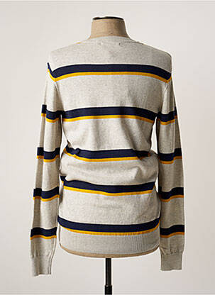 Pull stretch manches longues gris LOIS homme