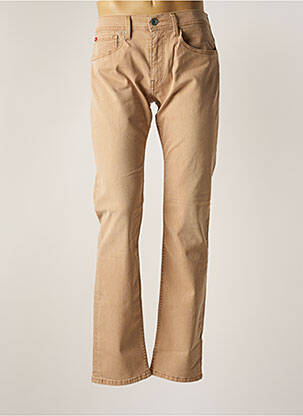Pantalon droit tissage chiné taille normale beige LEE COOPER homme