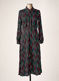 Robe mi-longue manches longues manches longues noir COMPAÑIA FANTASTICA femme
