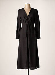 Robe longue manches longues manches longues noir AN' GE femme