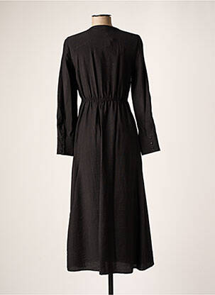 Robe longue manches longues manches longues noir AN' GE femme