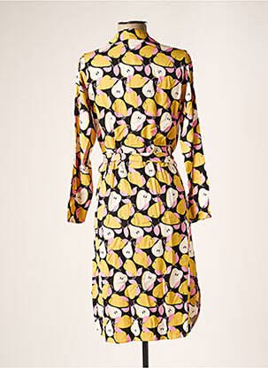 Robe mi-longue coupe fluide manches longues jaune COMPAÑIA FANTASTICA femme