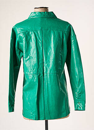 Chemisier coupe droite manches longues vert COMPAÑIA FANTASTICA femme