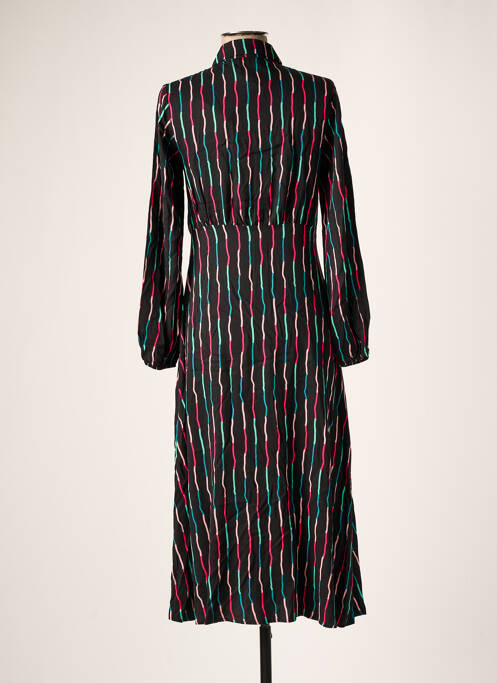 Robe mi-longue manches longues manches longues noir COMPAÑIA FANTASTICA femme