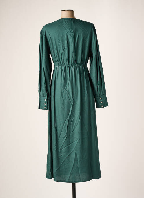 Robe mi-longue vert AN' GE pour femme