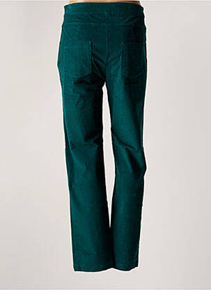 Pantalon droit stretch taille normale vert PRINCESSE NOMADE femme