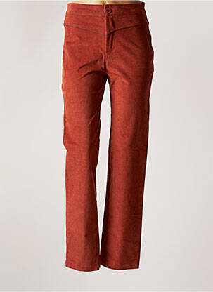 Pantalon droit stretch taille normale marron PRINCESSE NOMADE femme
