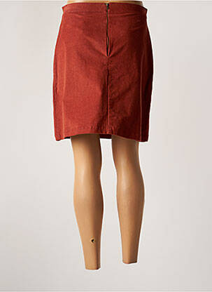 Jupe courte coupe droite marron PRINCESSE NOMADE femme