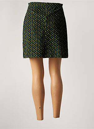 Jupe courte coupe droite vert PRINCESSE NOMADE femme