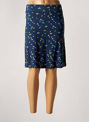 Jupe mi-longue stretch bleu PRINCESSE NOMADE femme