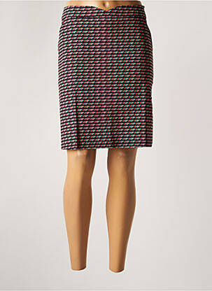 Jupe mi-longue stretch noir PRINCESSE NOMADE femme
