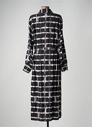 Robe longue manches longues manches longues noir PLEASE femme